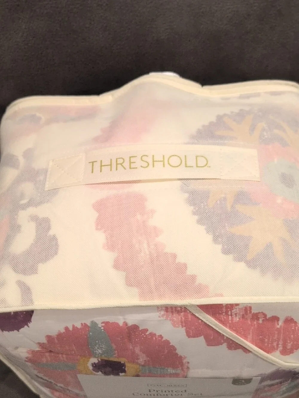Threshold Pink and Purple Floral Comforter Set